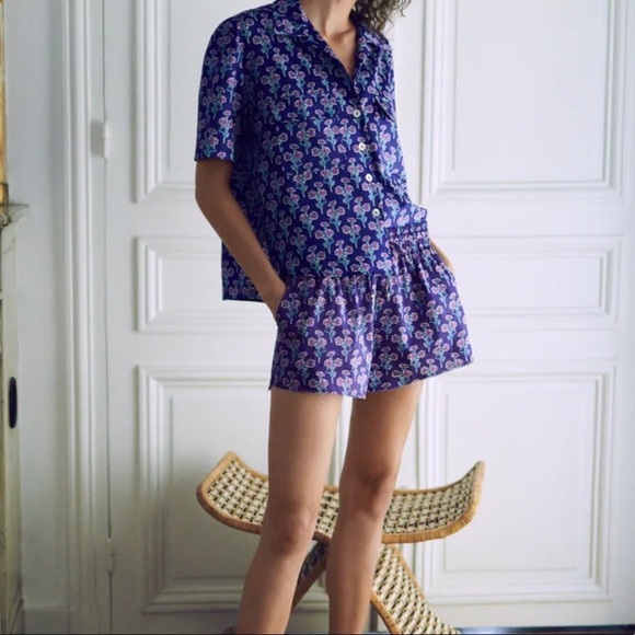 ZARA Floral Print Shorts - Picture 2 of 4